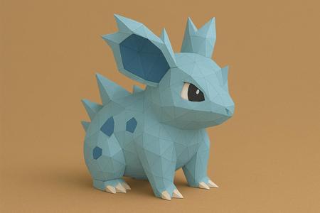 #030 Nidorina – Low Poly Pokémon