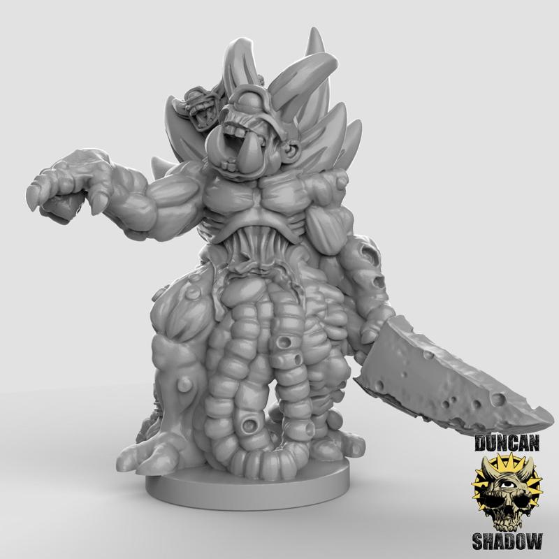 15mm Plague Demon Champion (Pre Supported)