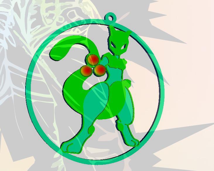 POKEMO Mewtwo CHRISTMAS DECORATIONS