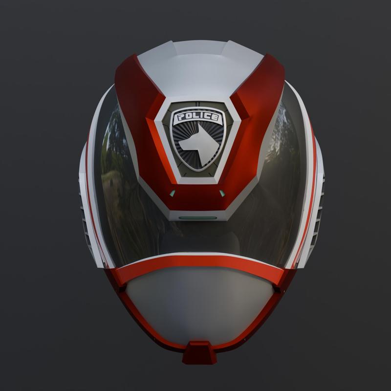 Fireball Booster Premier Deka Red Helmet SPD Power Rangers