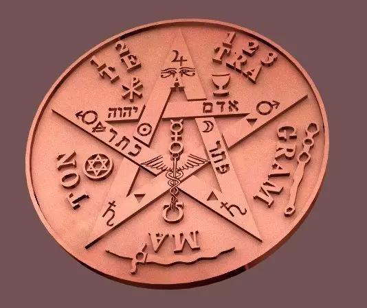 Tetragramaton esoteric pendant