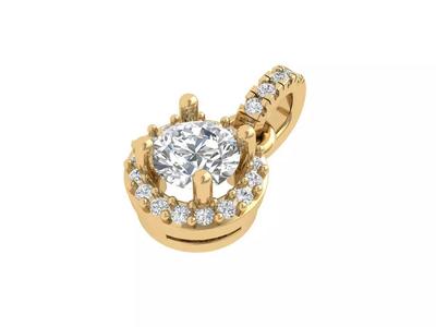 Antiq Round stone Pendant