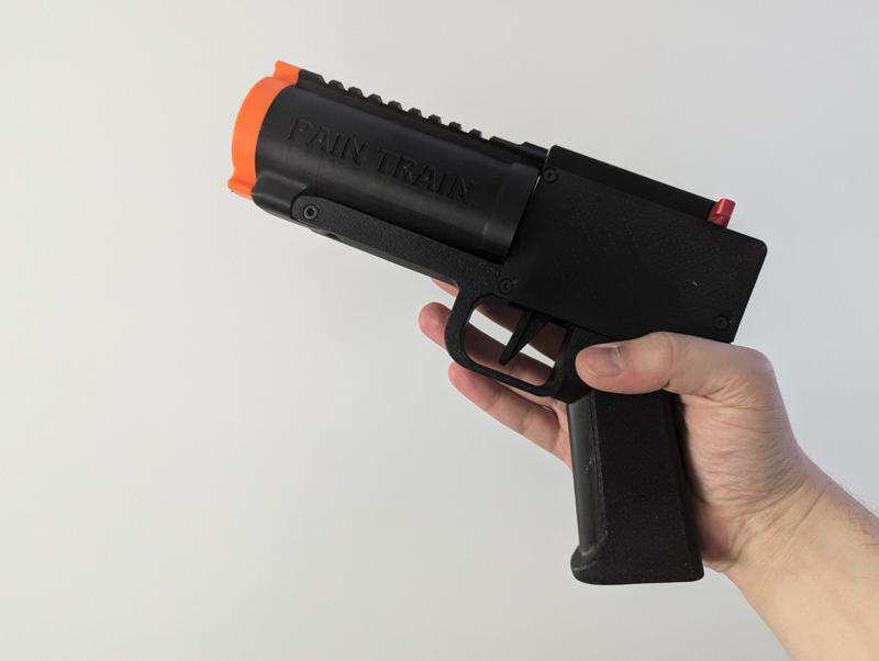 Airsoft/Nerf 40mm grenade launcher pistol