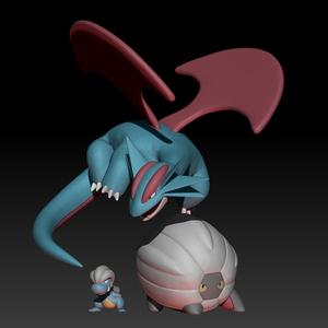 Pokemon Bagon Shelgon Salamence
