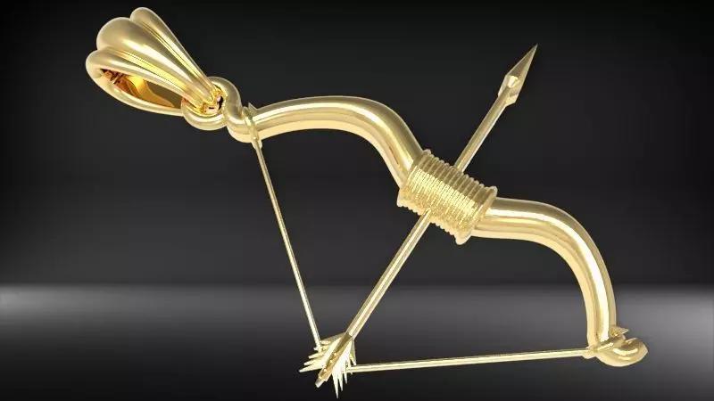 Bow and Arrow Pendant Necklace Charm bracelet Jewelry