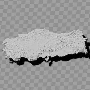 Turkey Turkiye topography relief maps