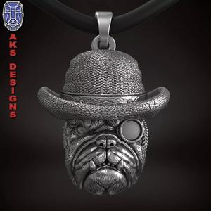 Animal Pendant jewelry Bulldog Gentlemen version 1