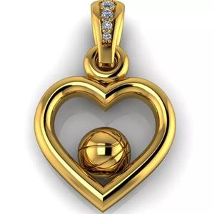 BasketBall Heart Pendant Necklace Jewelry