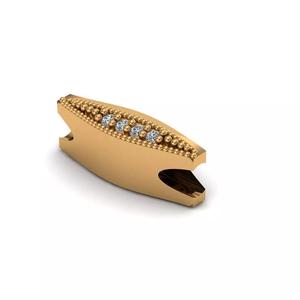 Jewelry gold ring with diamonds