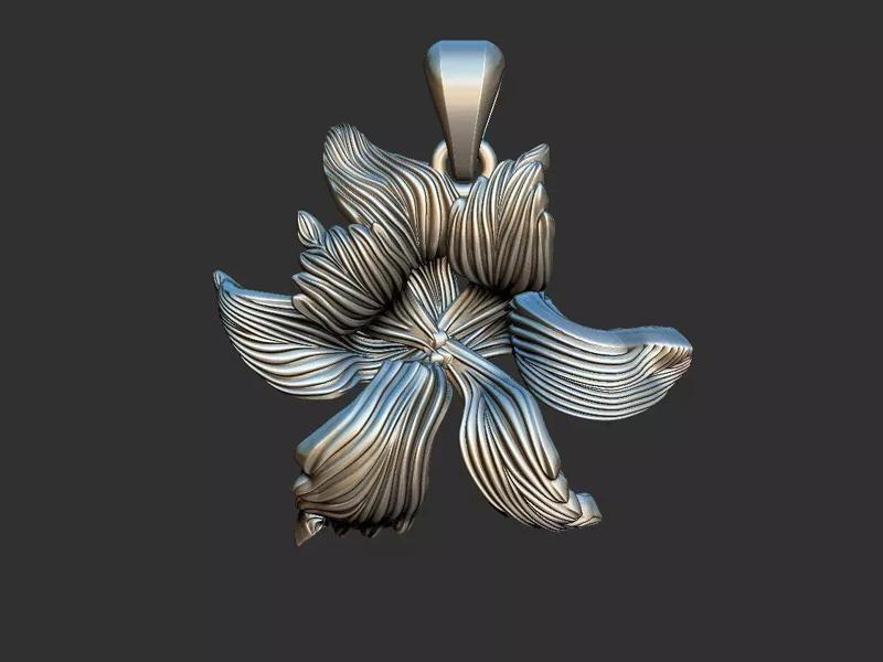 Arabesque Flower Pendant