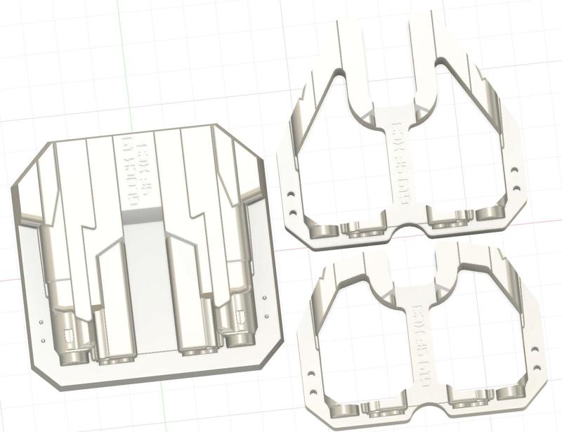 G19/19X/45/23/32 W/ SUREFIRE XC3 VACUUM HOLSTER SPLIT MOLD