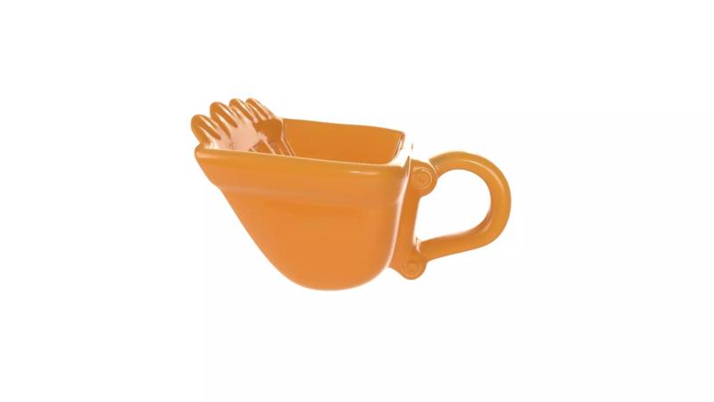 Innovative Cup with Built-in Fork Unique Kitchen Gadget