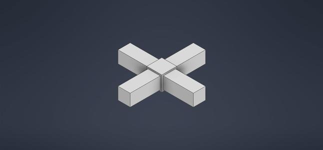 X1 connector for aluminum profile 20*20*2mm