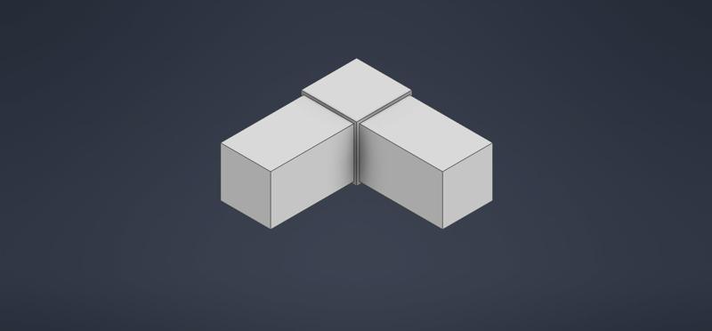 L1 connector for aluminum profile 40*40*2mm