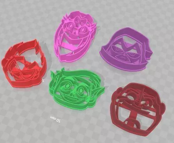 Teens Titans Go 5 Piece Set of Cookie Cutters Cortantes