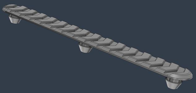 Transalp 650 (2000–2006) RD10, RD11, H*nda, Luggage Rack Grip Inserts – TPU Replacement