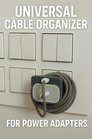 Universal Cable Organizer for Power Adapters | 3D Printed Cord Winder