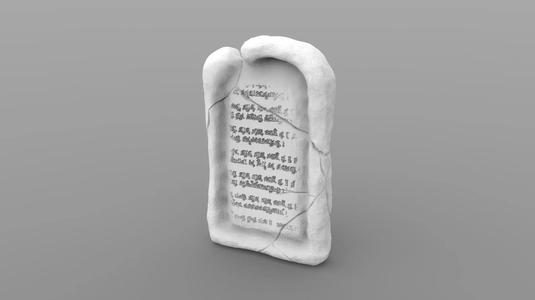 Flat Weathered Tombstone