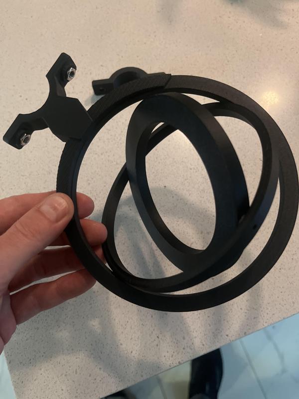 2-1 Bicycle handle bar attachement gyro cup holder-horizontal and vertical attachements and slide in iphone holder