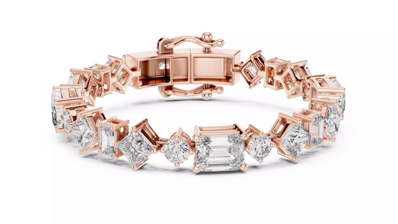 Tennis Bracelet 3dm stl renders Animation video details