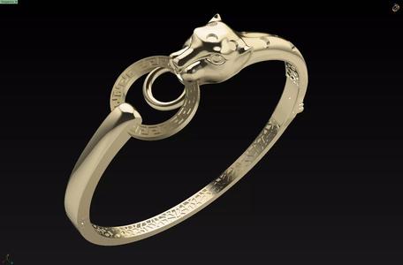 panther bracelet 3D print model