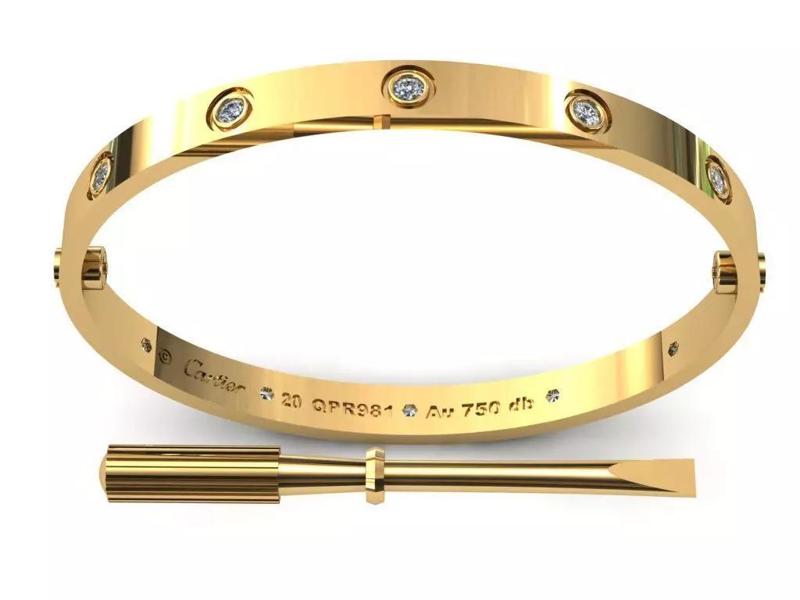 Love Bracelet 20 Size Full Gem