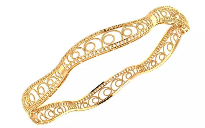 85 Rippling Bangle 61MM-7gm