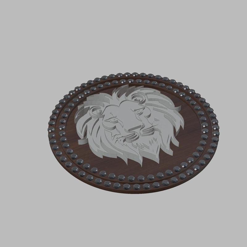 Lion Medallion - Animal Medallion