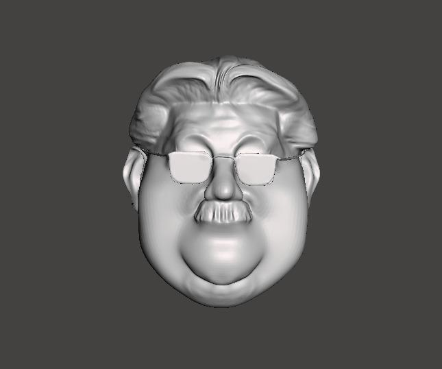 Professor Mitsuyoshi Anzai Head (Slam Dunk)