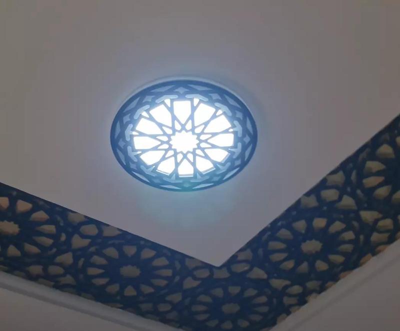 3D Printed Moroccan Zellige Light Cover  Ceiling Lamp Decoration