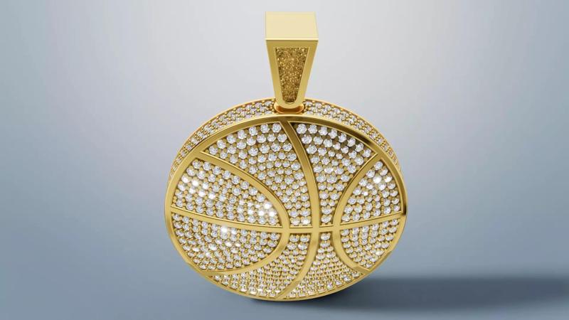 Diamond Ball Pendant 3d print model E 11