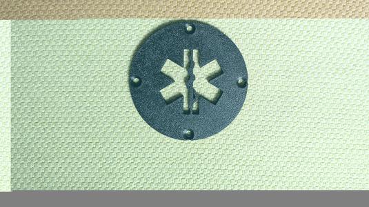 Star of Life MOLLE tag for use with tags made by Fargo Judge