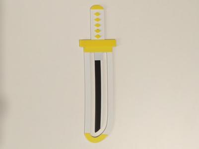 Demon Slayer Zenitsu's Sword Bookmark