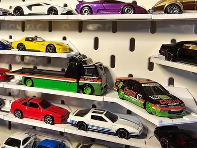 Model car display set for Ikea Skadis (hot wheels)
