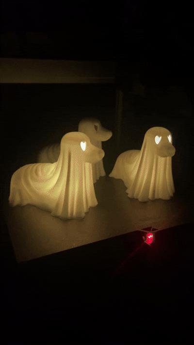 Dachshund Ghost (Tea Light)