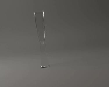 GLASSWARE---Square Champagne Flute Glass 001
