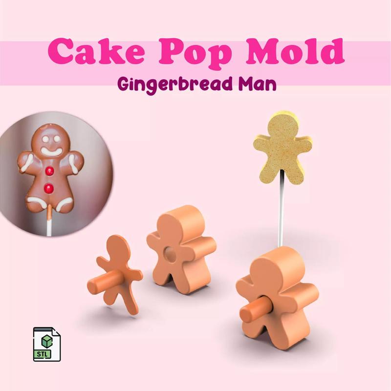 Gingerbread Man Cake Mold Christmas Cake Pop Mold