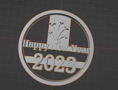 HAPPY NEW YEAR 2023 COOKIE CUTTER