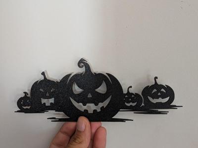 pumpkin Halloween wall art