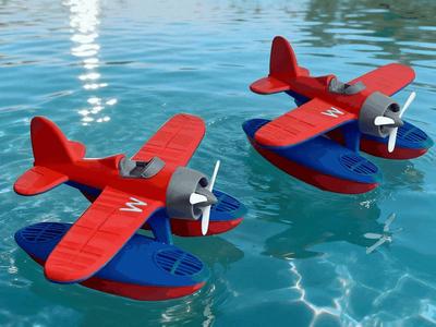 Floatplane model - can float on water, mini printable, no AMS required