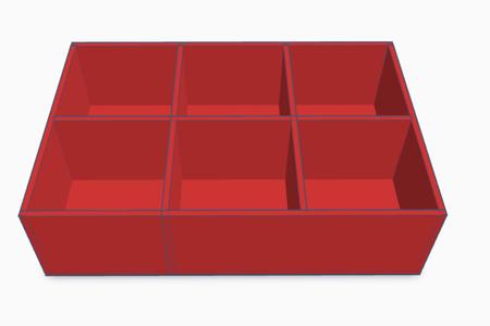 Divided Rectangle Container