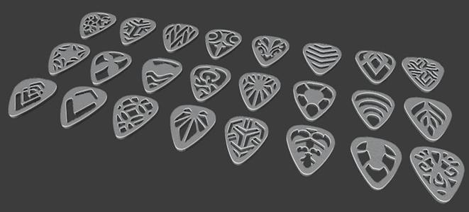 25 guitar picks