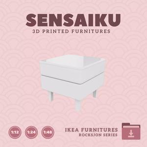 ROCKSJON Ottoman for Mini Dollhouse - IKEA - 3D Print