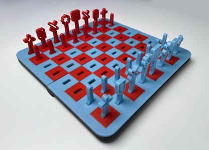 Nice foldable and transportable chess set