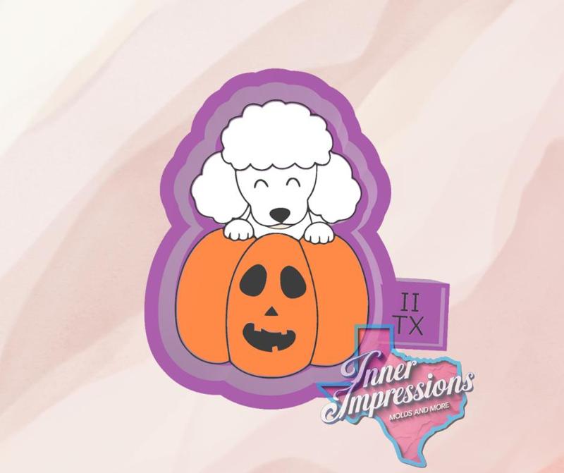 Pumpkin Poodle Freshie Mold