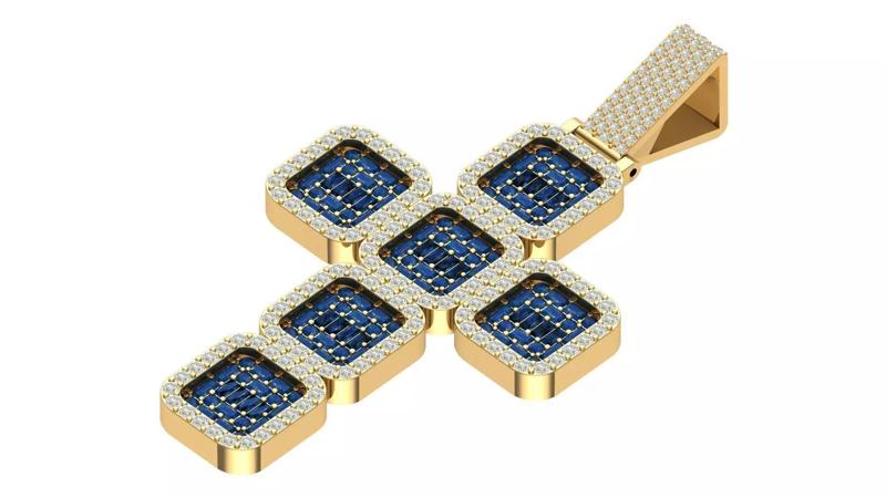 cross hiphop pendant