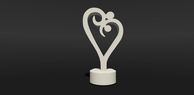 Man Woman Heart Sculpture, Love Statue, Forever Eternal Love Couple In Love, romantic statuette, eternal dance, bodies in heart shape