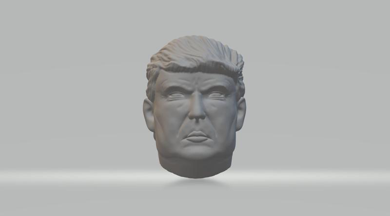 Donald Trump Head 3D Model 3D print model