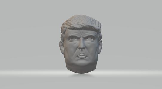 Donald Trump Head 3D Model 3D print model
