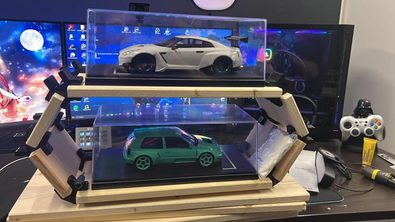 Hexagon Regal Winkel (Modellauto Regal)